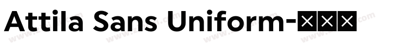 Attila Sans Uniform字体转换